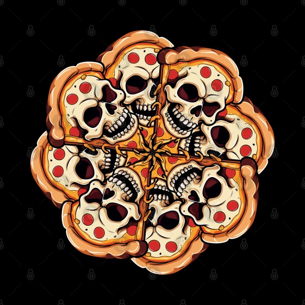 SKULL PIZZA by vibrain