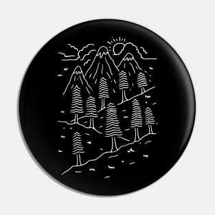 Hiking Trails (for Dark) Pin