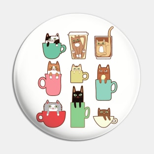 Coffee Cats! Pin