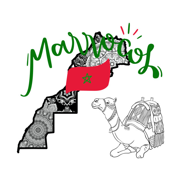 marocco T-shirt Marrakech by kayl moqran