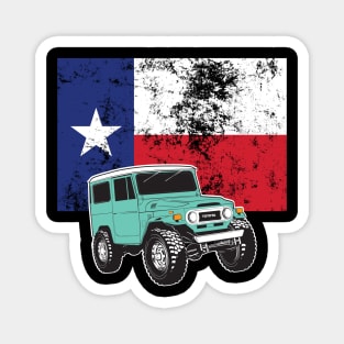 FJ40 with Texas Flag Magnet