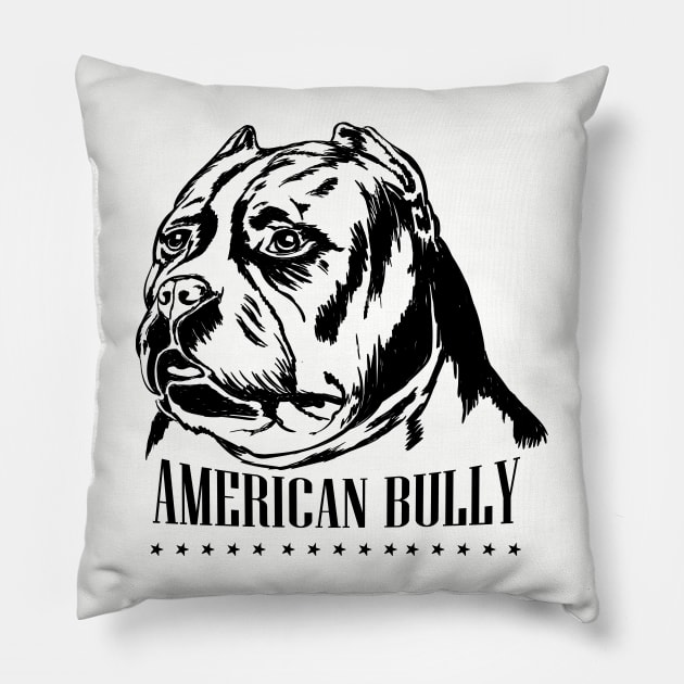 American Bully Pillow by Nartissima