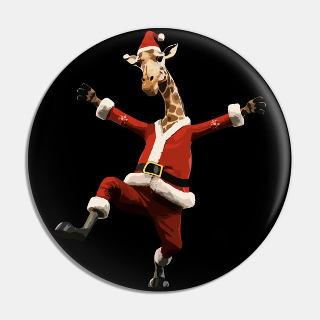 Christmas Funny Cute Giraffe Pin by Megadorim