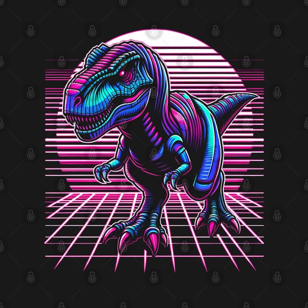 Synthwave T-Rex by Neon Galaxia