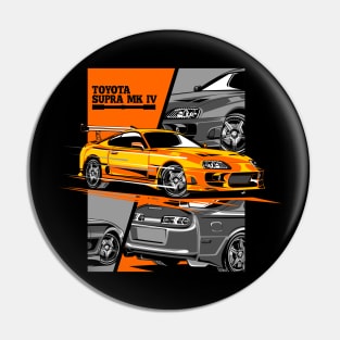 Toyota Supra Orange Mix Pin