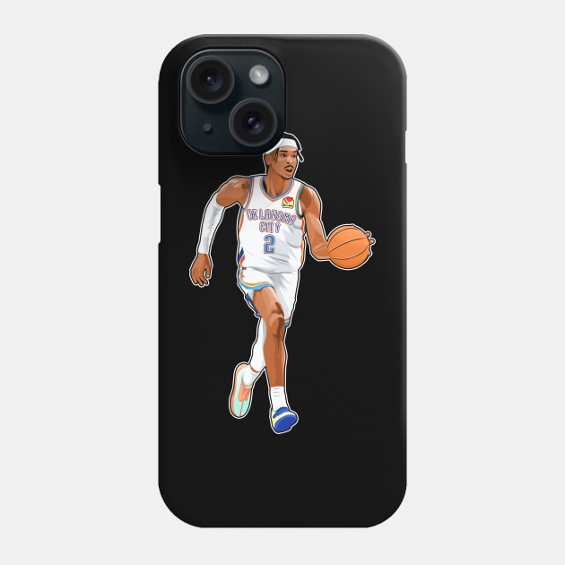 Shai Gilgeous Alexander #1 Handle Phone Case by RunAndGow