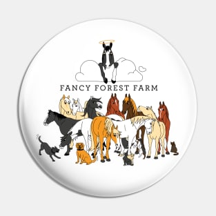 Fancy Forest Farm • Family Portrait 2023 • Dark Text Pin