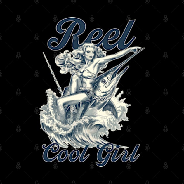 reel cool girl, pin up girl by GraphGeek