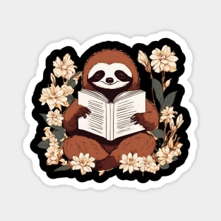 Sloth Reading Magnet