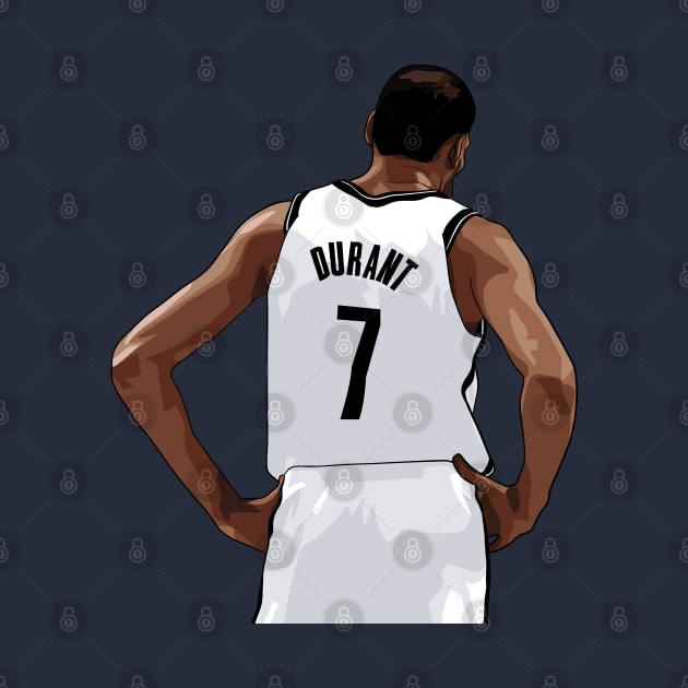 Kevin Durant Vector Back White Above Waist Qiangy by qiangdade