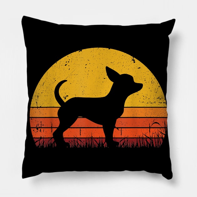 Chihuahua  Dog Mom Dog Dad Gift Chihuahua Pillow by Rojio