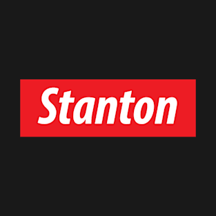 ​ 'Stanton' California USA white text on a red background T-Shirt