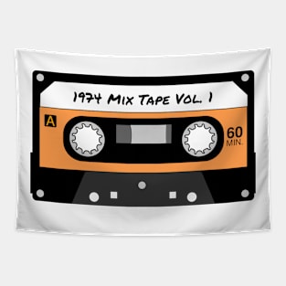 1974 Mix Tape Vol. 1 - Retro/Vintage Cassette Tape - Perfect for 50th Birthday Gift! Tapestry