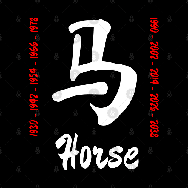 Year of the horse Chinese Character by All About Nerds
