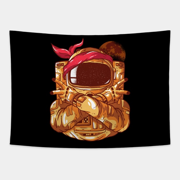 Gangster Astronaut Tapestry by BamBam