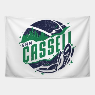 Sam Cassell Milwaukee Skyball Tapestry