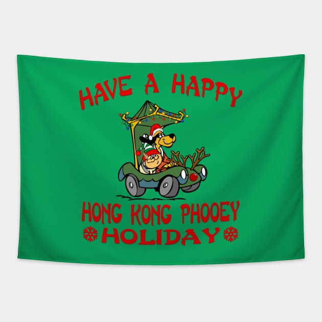 Have a Happy Hong Kong Phooey Holiday Tapestry by G. Patrick Colvin