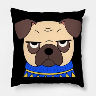 Funny Pug Pillow