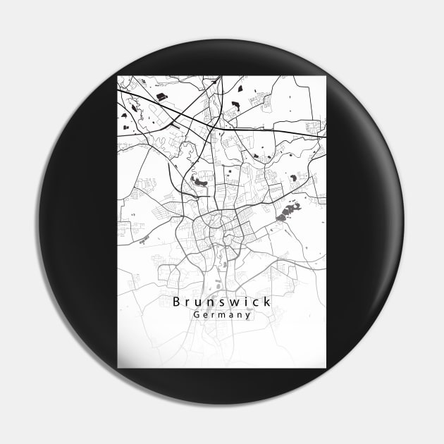 Brunswick Germany City Map Pin by Robin-Niemczyk