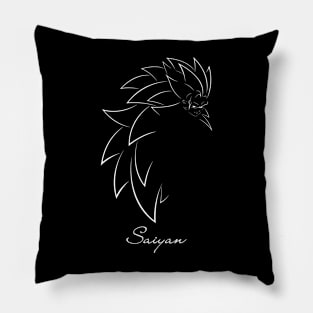 Goku Scribbles 04 White Pillow