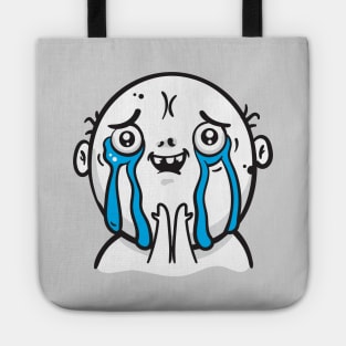 Happy Crying Meme Tote