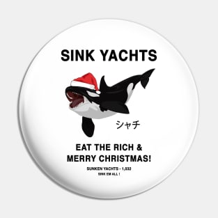 Orca Merry Christmas Pin