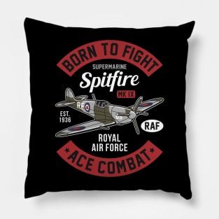 Spitfire Born to Fight Ace Combat Pillow