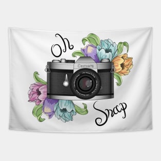 Oh Snap Camera Photography Tapestry