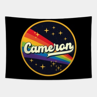 Cameron // Rainbow In Space Vintage Style Tapestry