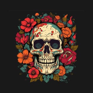 Floral Skull T-Shirt