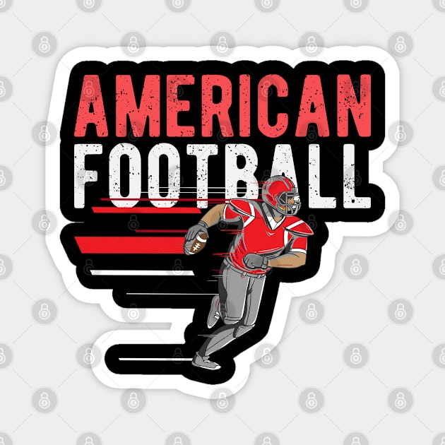 American Football l Football Sports Player Fan Gift Magnet by Shirtbubble