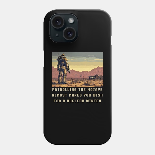 Patrolling the Mojave Almost Makes You Wish For a Nuclear Winter Phone Case by DystoTown