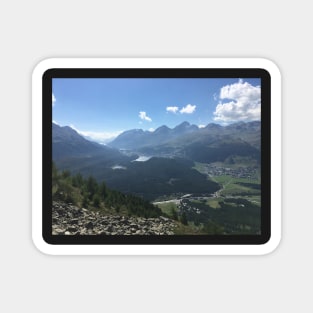 Swiss landscape in Engadin Magnet