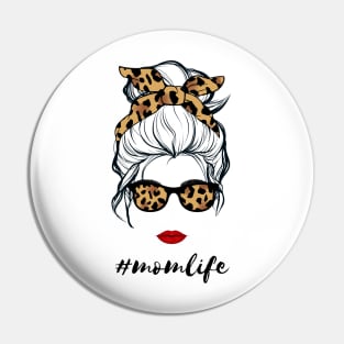 Mom Life Messy Bun Sunglasses #momlife Gift for Mothers Day Pin