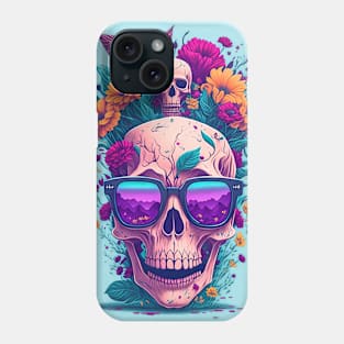 Tropical Skull Phone Case