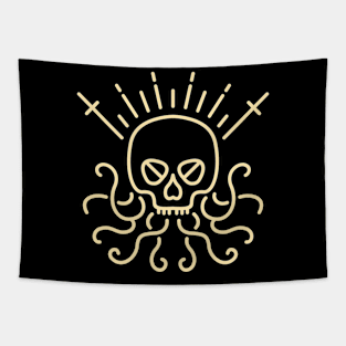 Skull Line 1 Tapestry