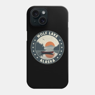 Wolf Lake Alaska Sunset Phone Case