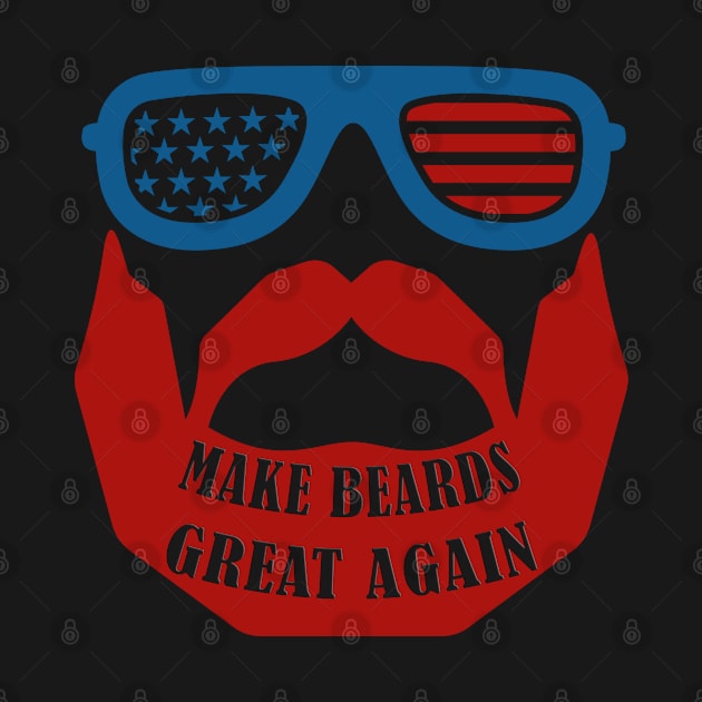 Mens Make Beards Great Again Beard designs for Him Men Gift 3 by merchlovers