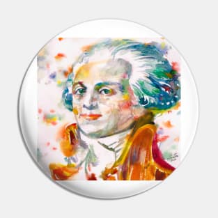 MAXIMILIEN ROBESPIERRE - watercolor portrait Pin