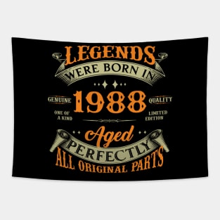 Legends Were Born In 1988 35th Birthday Tapestry