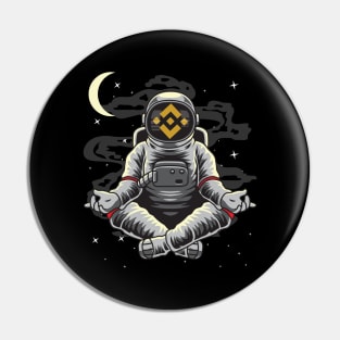 Astronaut Yoga Binance BNB Coin To The Moon Crypto Token Cryptocurrency Wallet Birthday Gift For Men Women Kids Pin