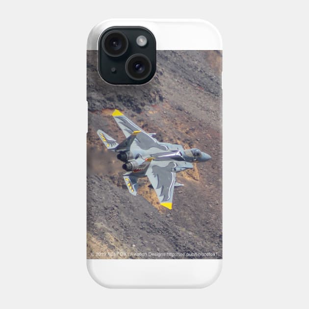 F-15 Eagle 75th Anniversary paint low-level Phone Case by acefox1