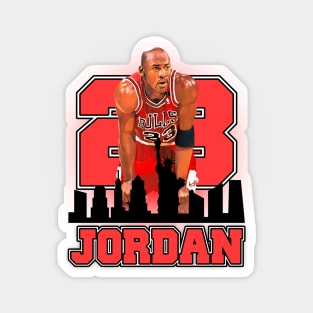 MJ Goat Basketball Team Magnet