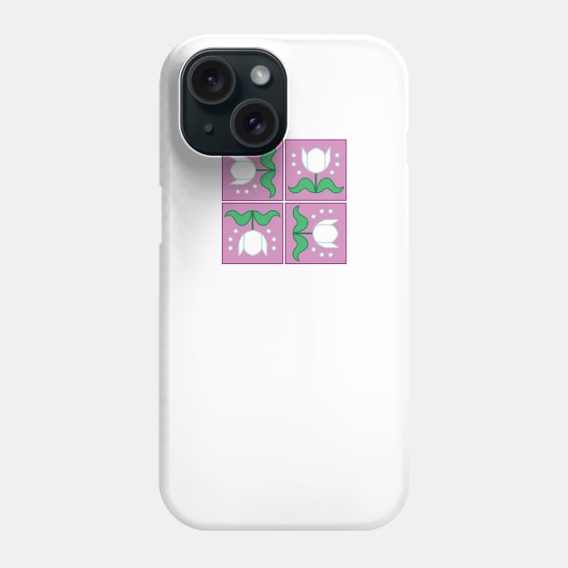 White Tulips Phone Case by JustinErickson