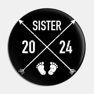 Sister est. 2024 hipster Pin