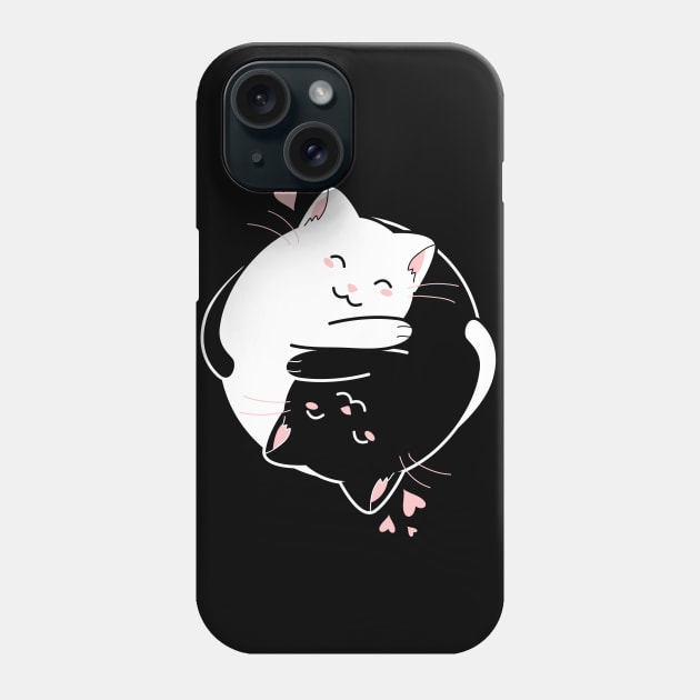 Kawaii Yin & Yang Cats Phone Case by NeonSunset