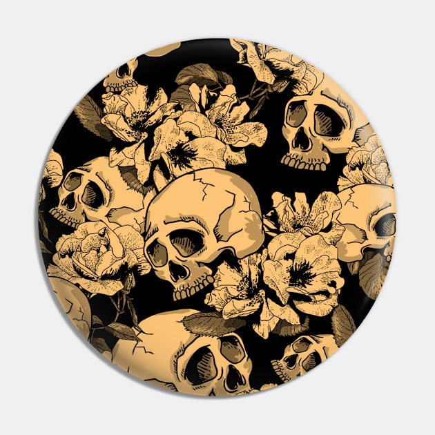 Skull Halloween Pin by igzine