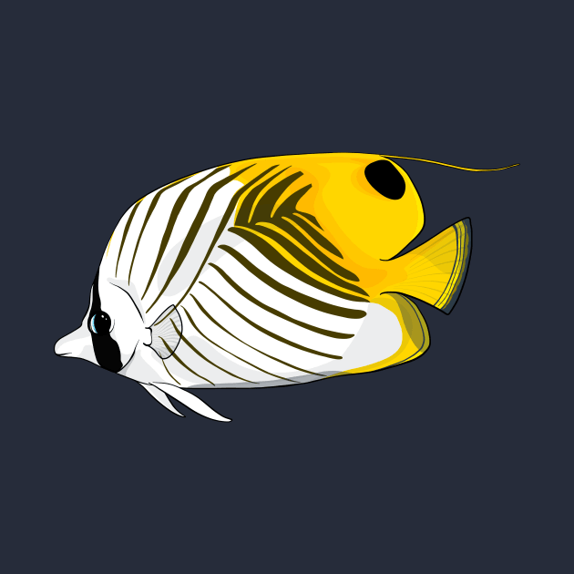 Threadfin Butterflyfish by Inklings of Grace