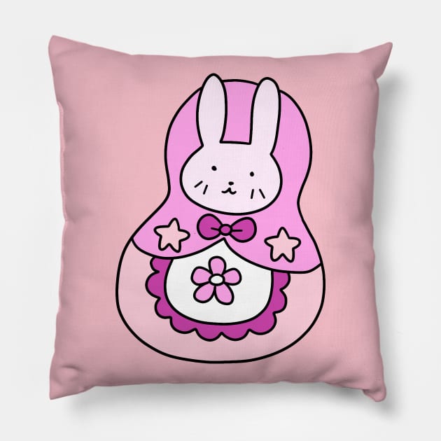 Russian Doll Bunny Pillow by saradaboru