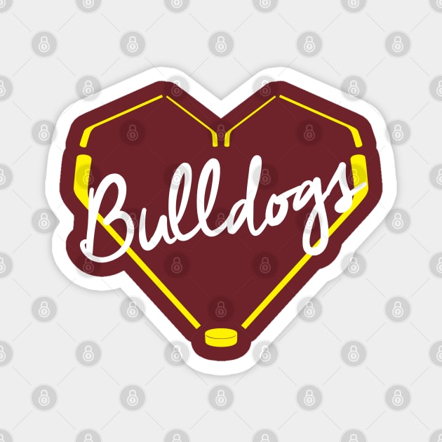 Heart of a Bulldog Magnet by miniBOB